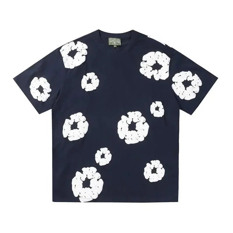 Floral Print Cotton T-Shirt Shorts Set Multicolor休闲套装