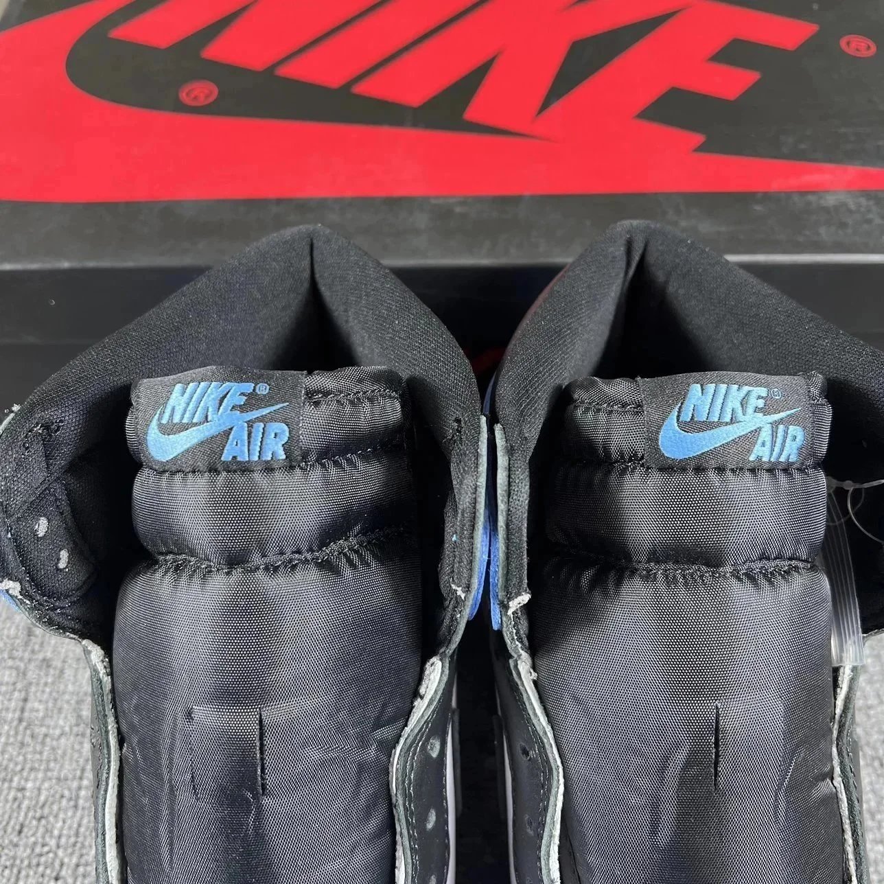 Nike Air Jordan 1 High White Black Blue Elephant Grey Green Casual Sneakers