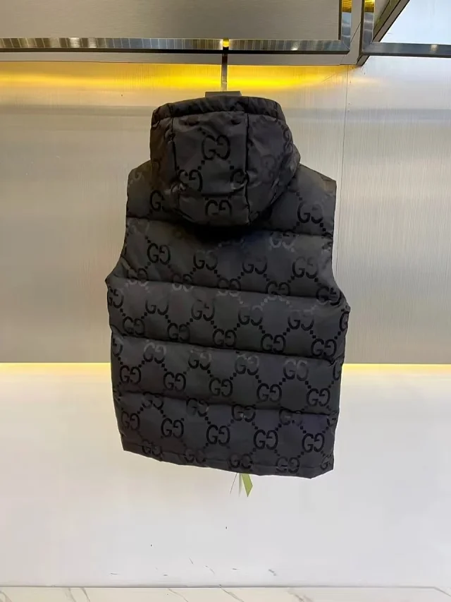 Gucci Vests Hooded Monogram Puffer Vest product detail image 8