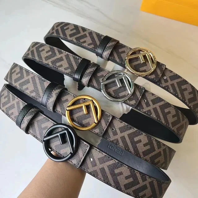 Fendi Belts FF Monogram Double-F Buckle Belt product detail image 7