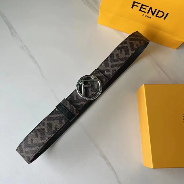 Fendi Belts FF Monogram Double-F Buckle Belt product detail image 12