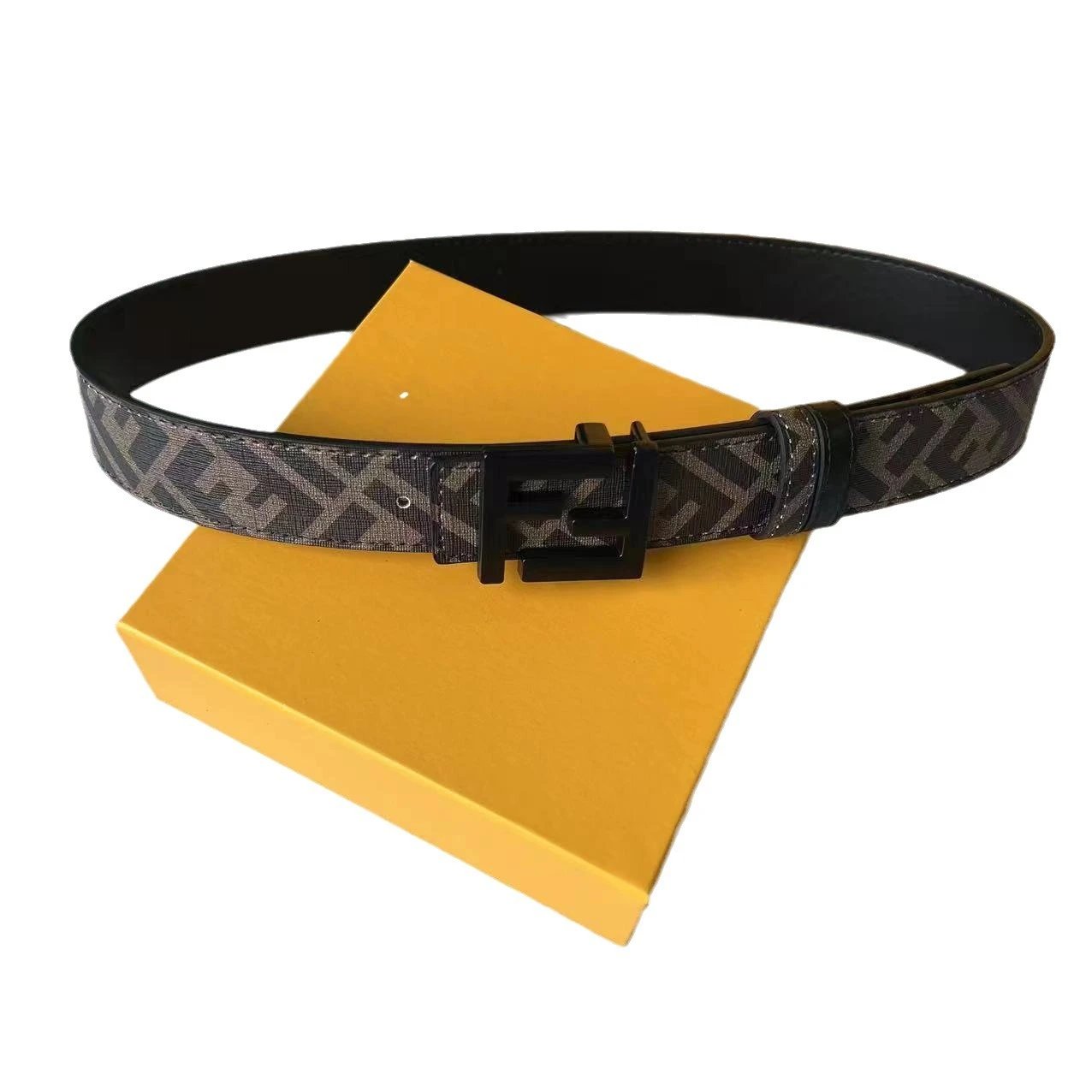 Fendi Belts FF Monogram Double-F Buckle Belt image 4