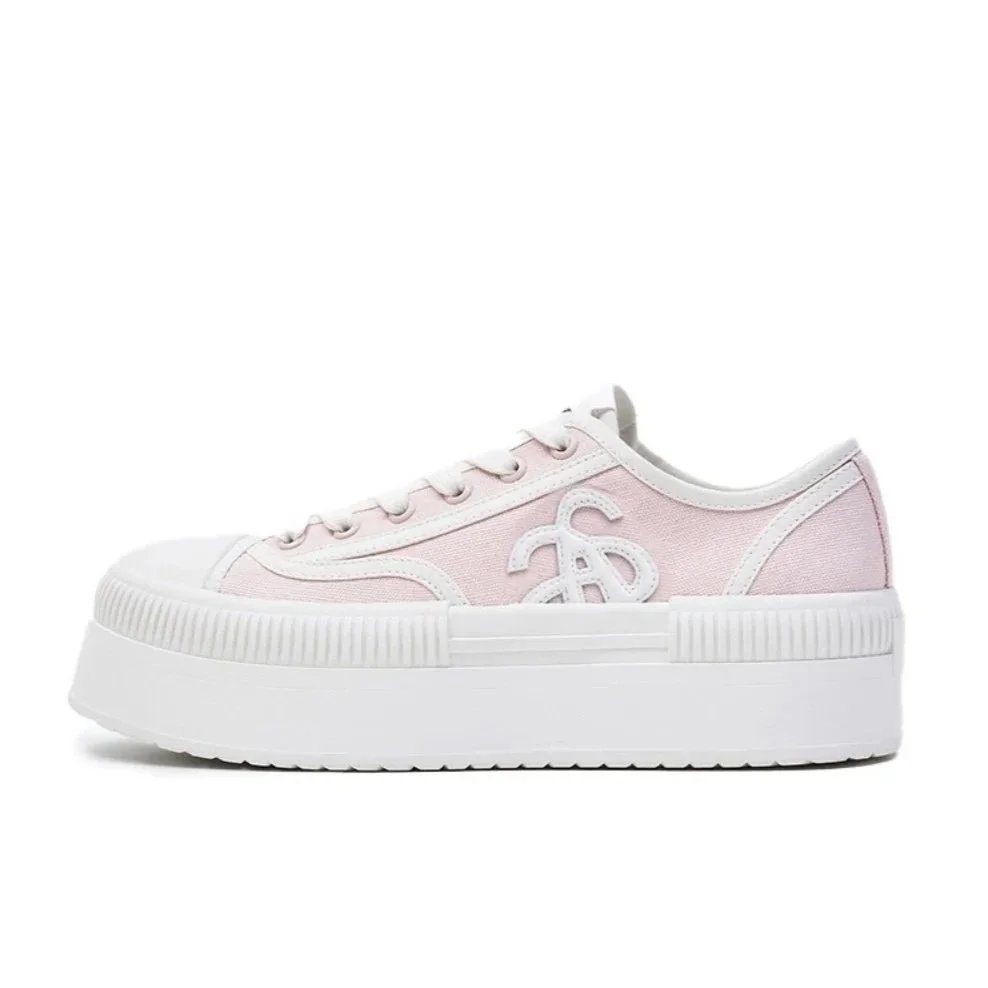 Semir Sneakers Low-Top Platform Canvas — Pink