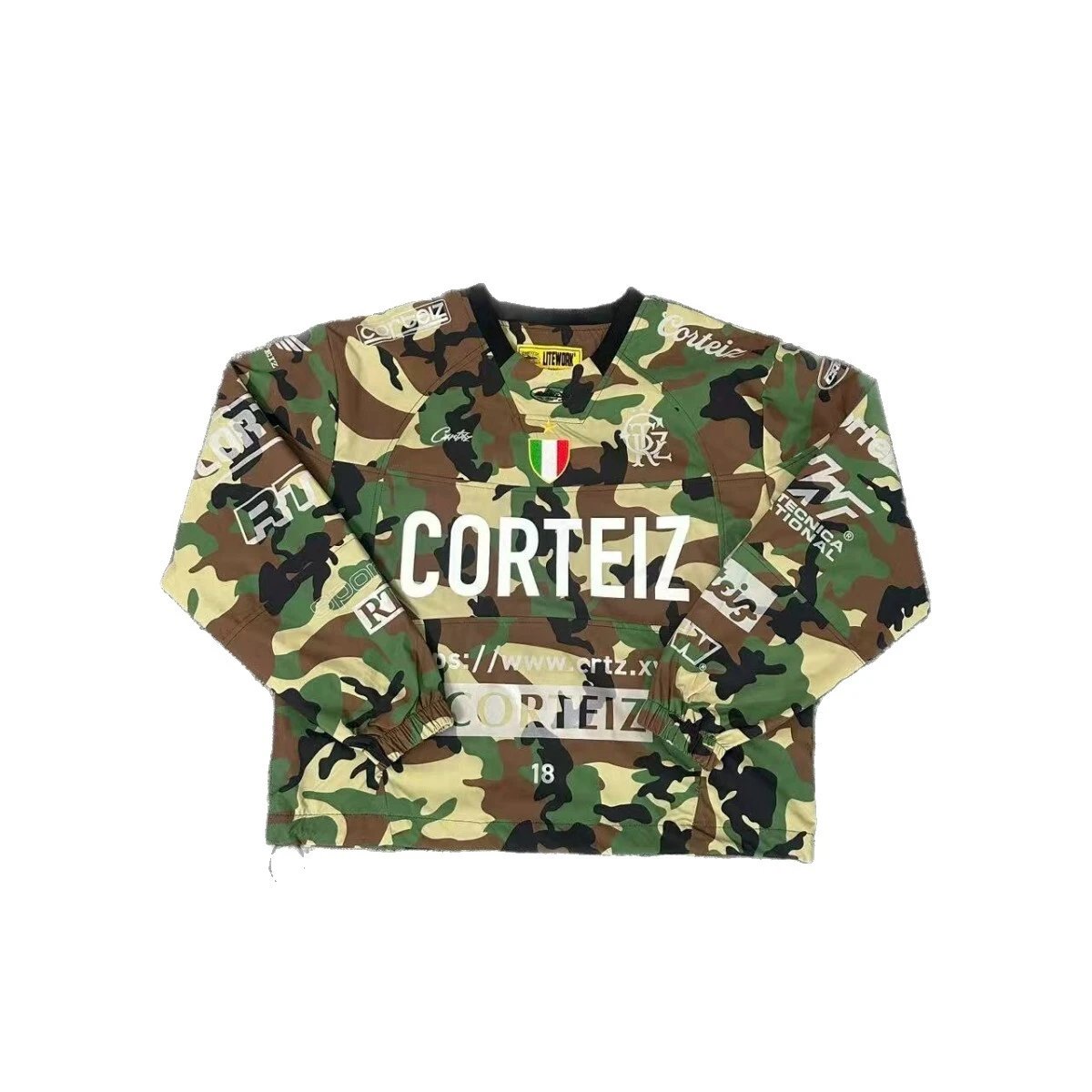 Corteiz Black Graphic Streetwear Sweatshirt