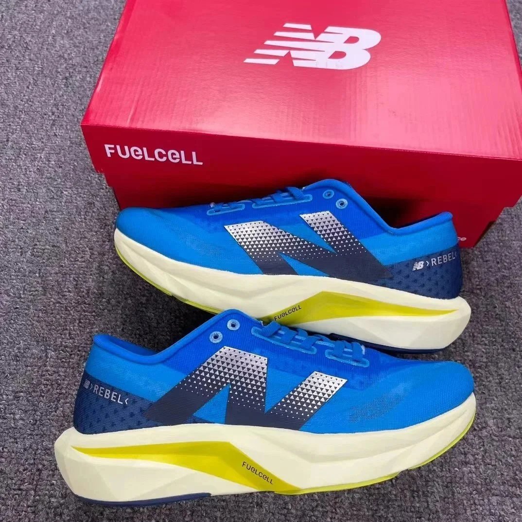 New Balance Sneakers FuelCell Rebel v4 — Blue and yellow