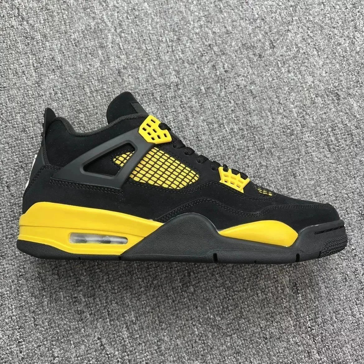 Nike Air Jordan 4 White Black Cement Retro Sneakers