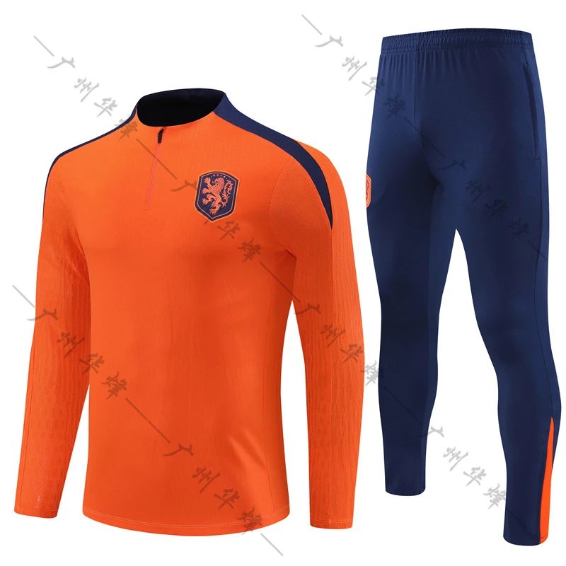Netherlands National Team Orange Blue Training Tracksuit Set