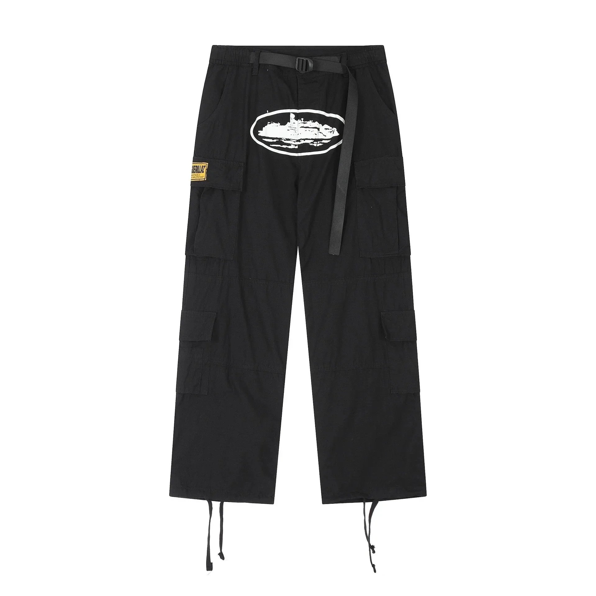 Corteiz Black Graphic Print T-Shirt And Cargo Pants Set