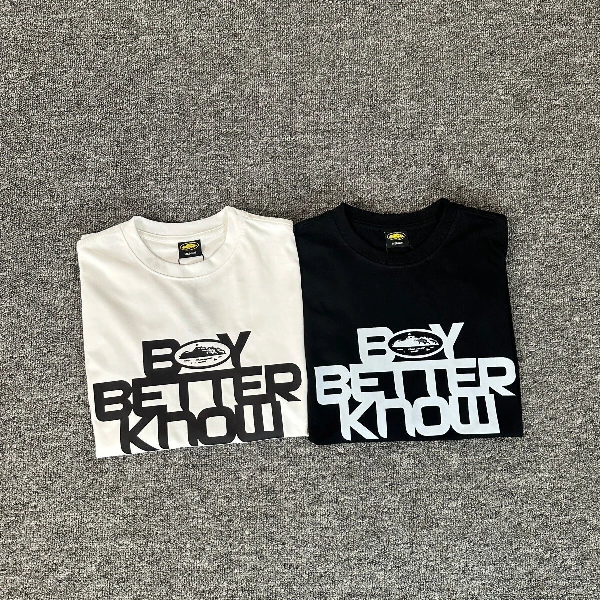 Boy Better Know White Black Graphic Print T-Shirt