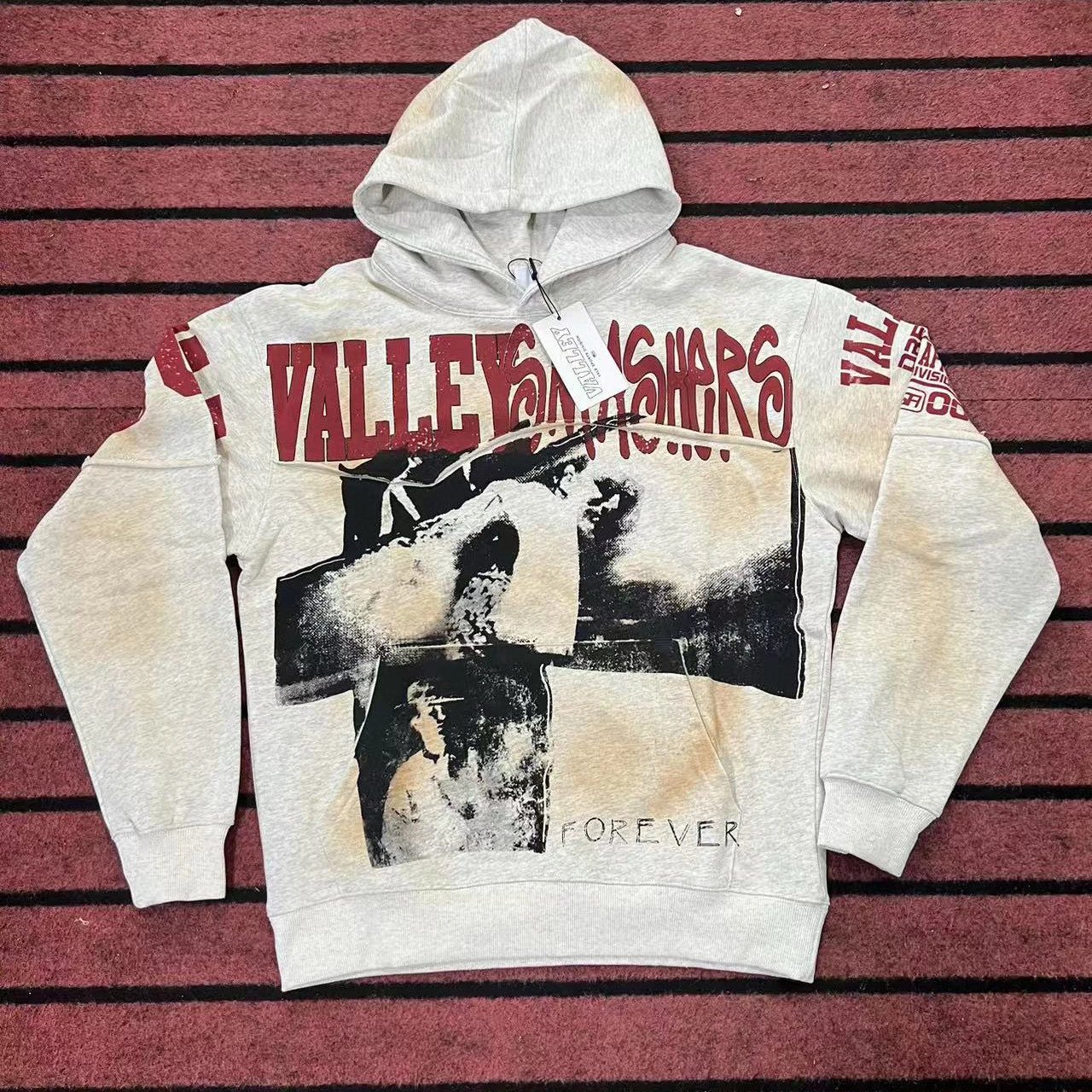 Valley Washers Black And Grey Graphic Hoodie