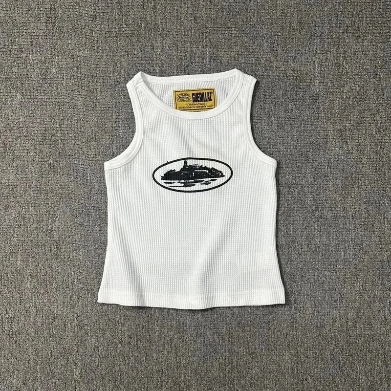 Berluti Graphic Print Black White Navy Gray Tank Top