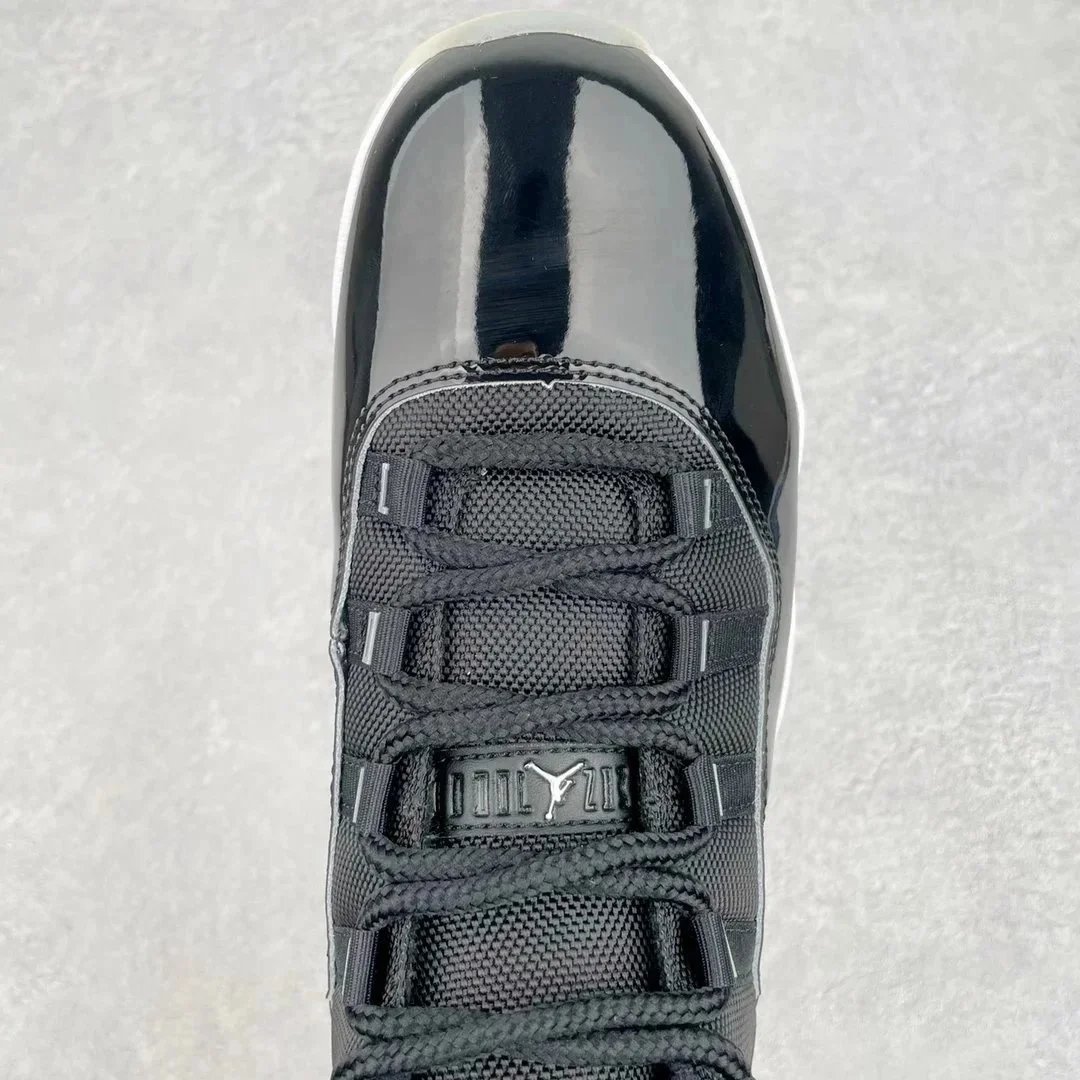 Air Jordan 11 Black White Patent Leather Basketball Sneakers