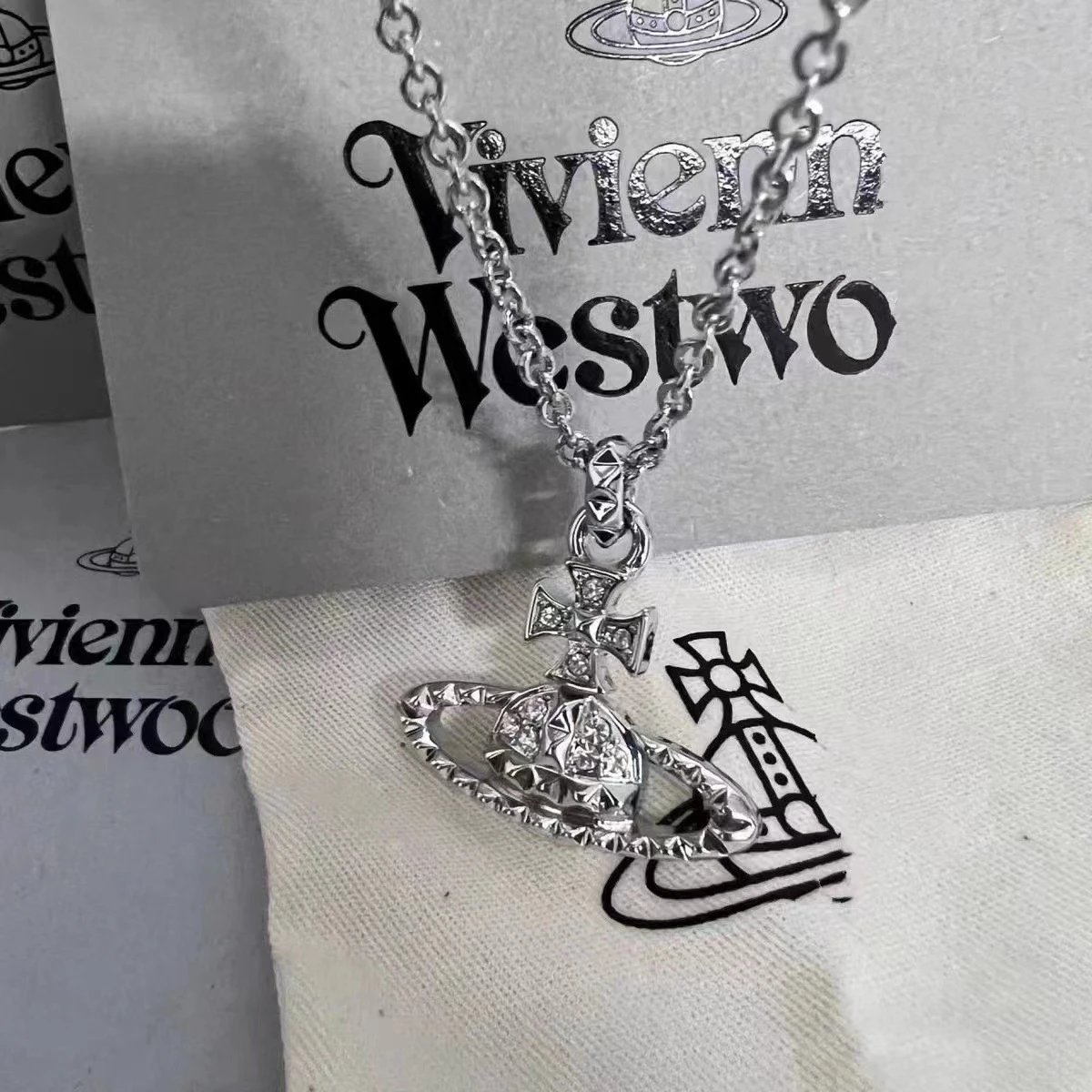 Vivienne Westwood Silver Orb Pendant Necklace