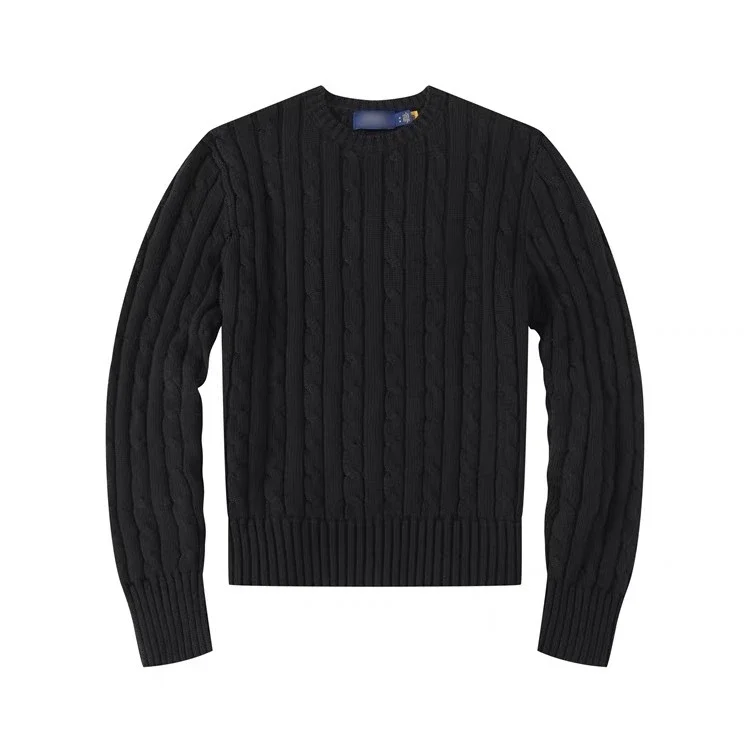 Ralph Lauren Classic Cable-Knit Crewneck Wool Sweater