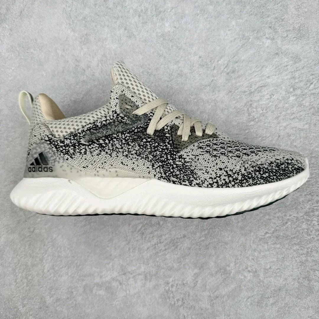 Adidas AlphaBounce Black Mesh Running Sneakers