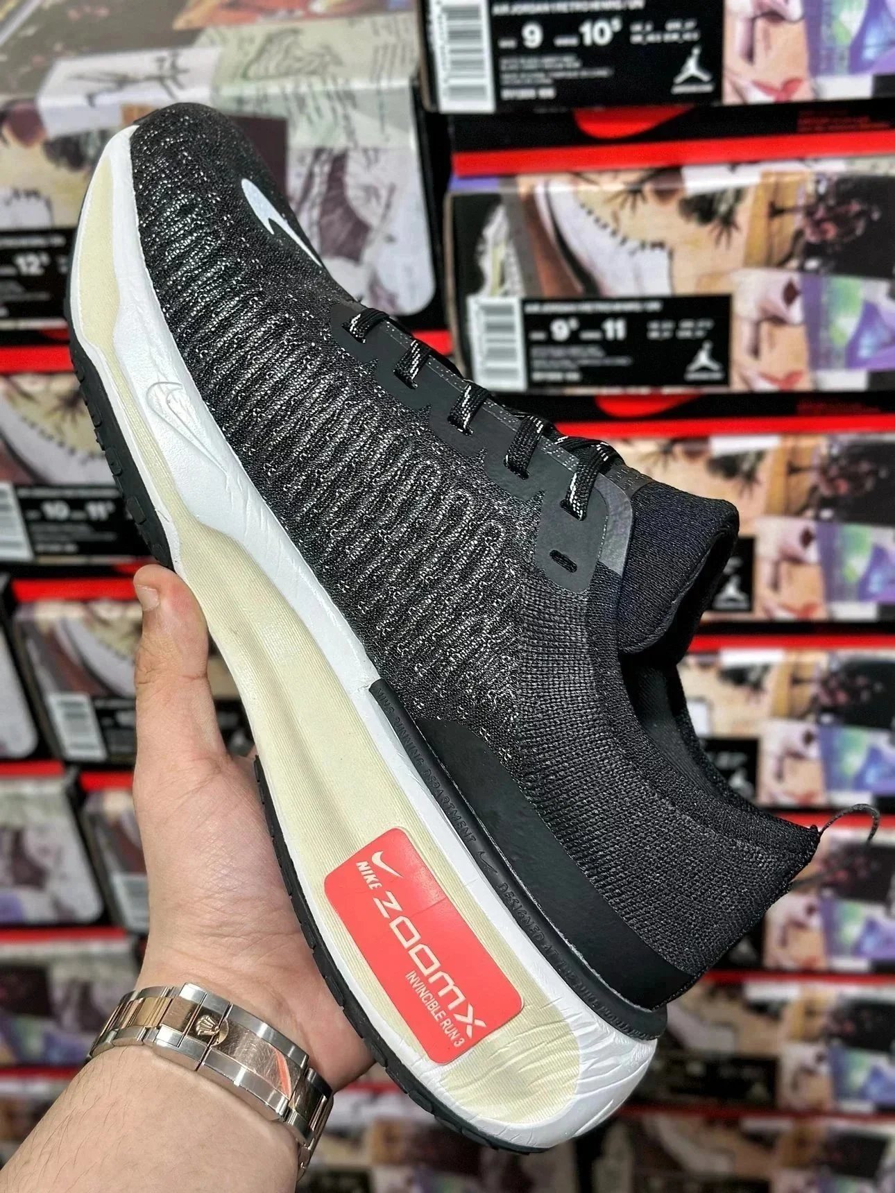Nike ZoomX Black White Running Shoes