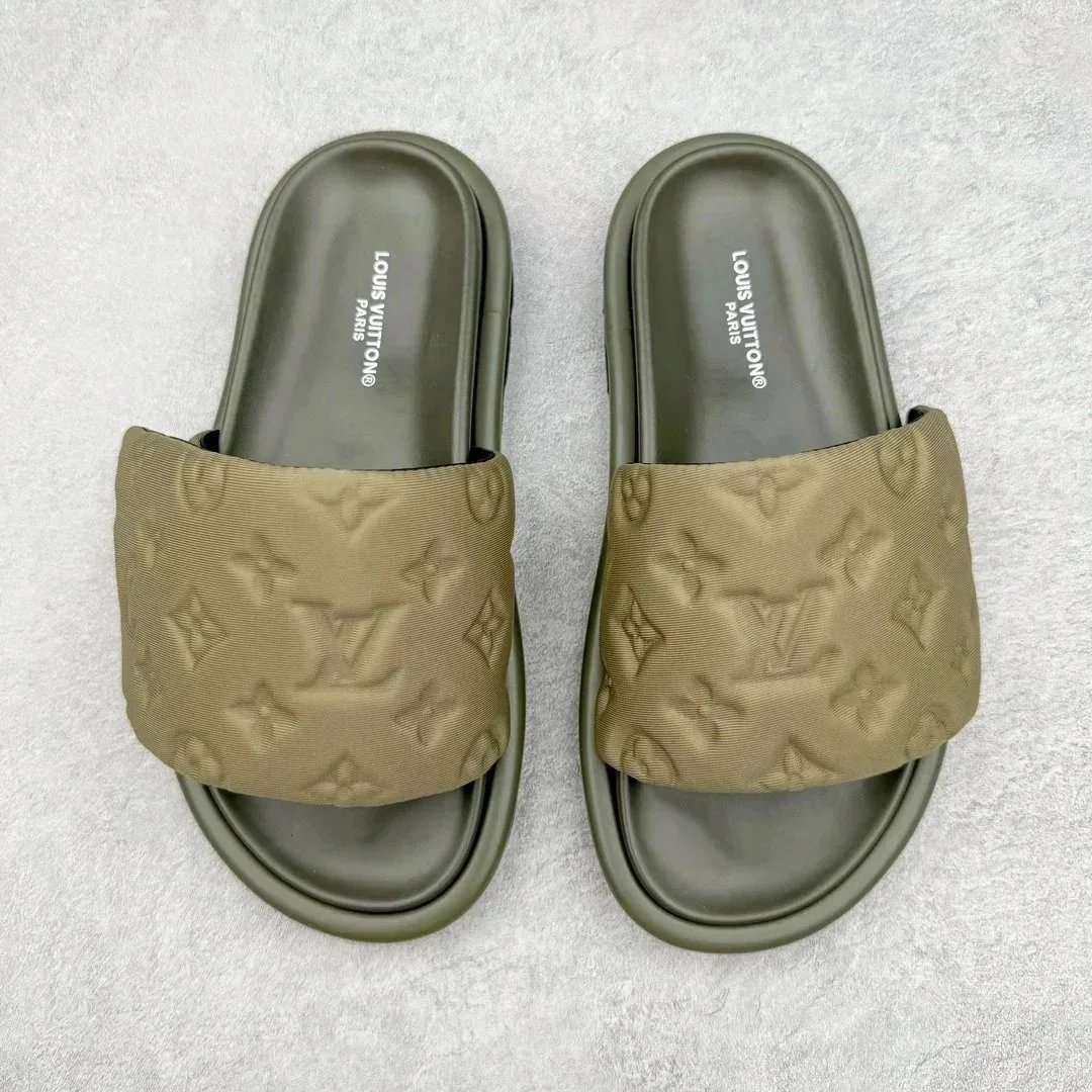 Louis Vuitton x Yayoi Kusama Brown Monogram Slide Sandals