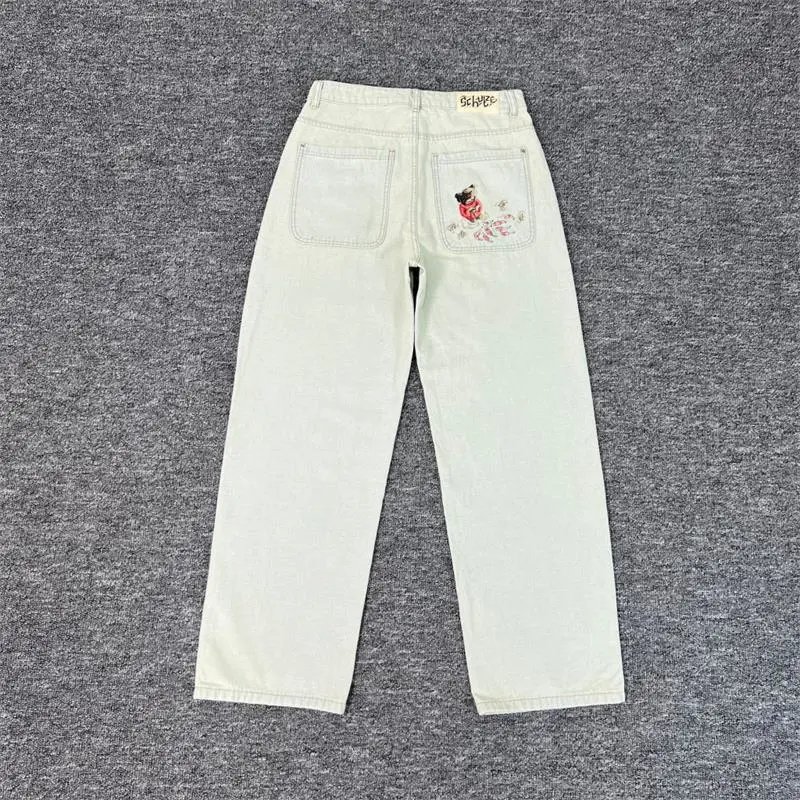 Derschutze Jeans Wide-Leg Patchwork image 3