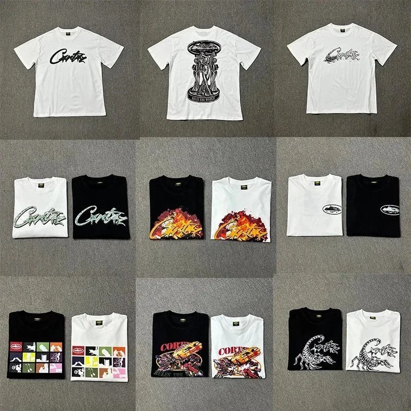 Corteiz Graphic Print White Black Streetwear T-Shirt