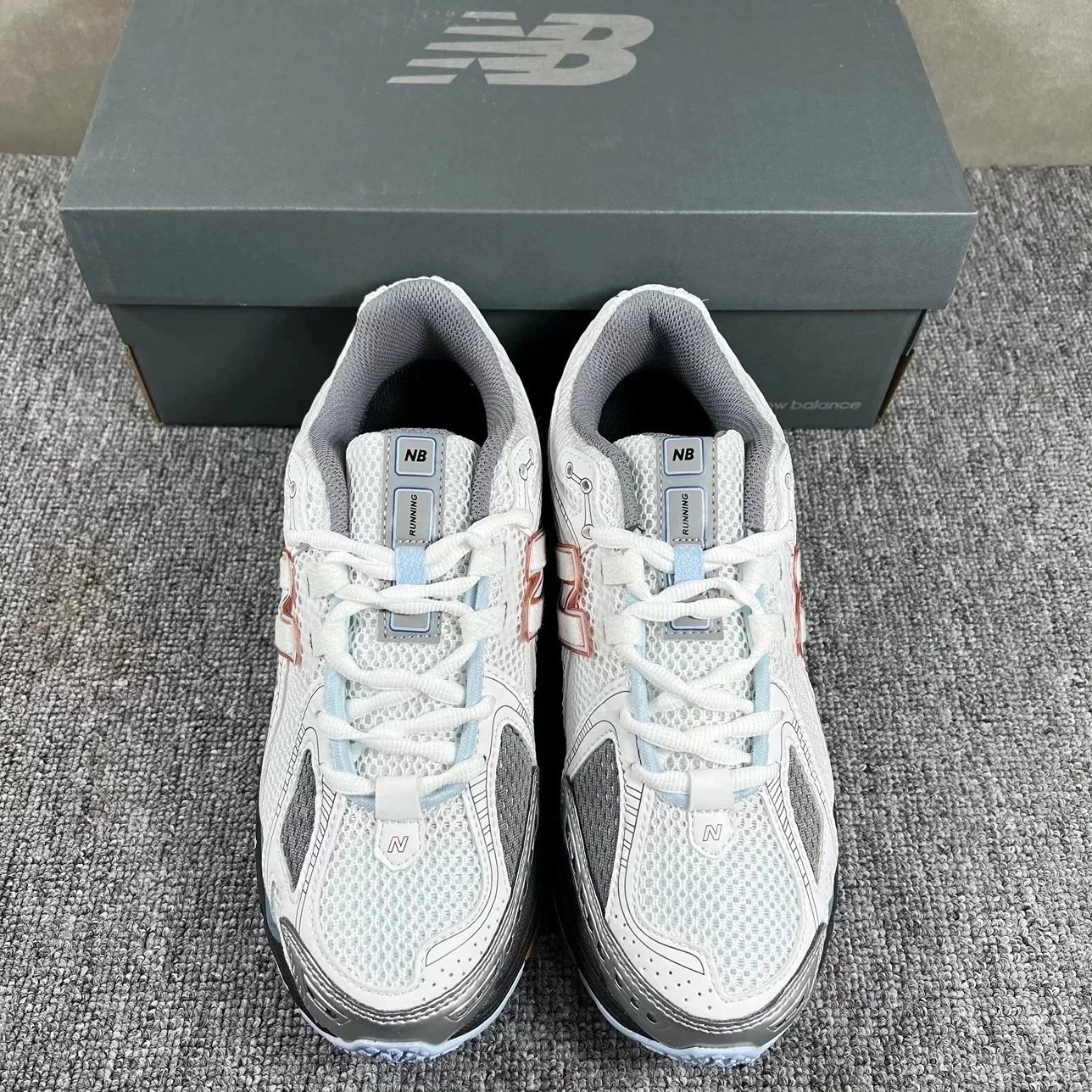 New Balance 1906R Silver Blue Mesh Running Sneakers