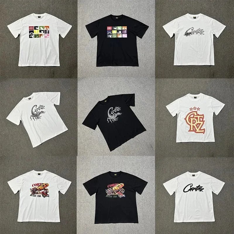 Corteiz Graphic Print White Black Streetwear T-Shirt