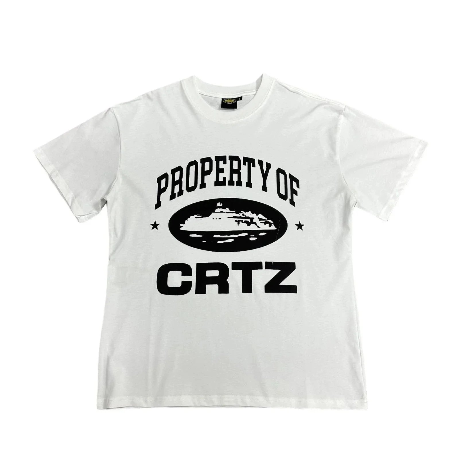 Corteiz Graphic Print Black White Streetwear T-Shirt