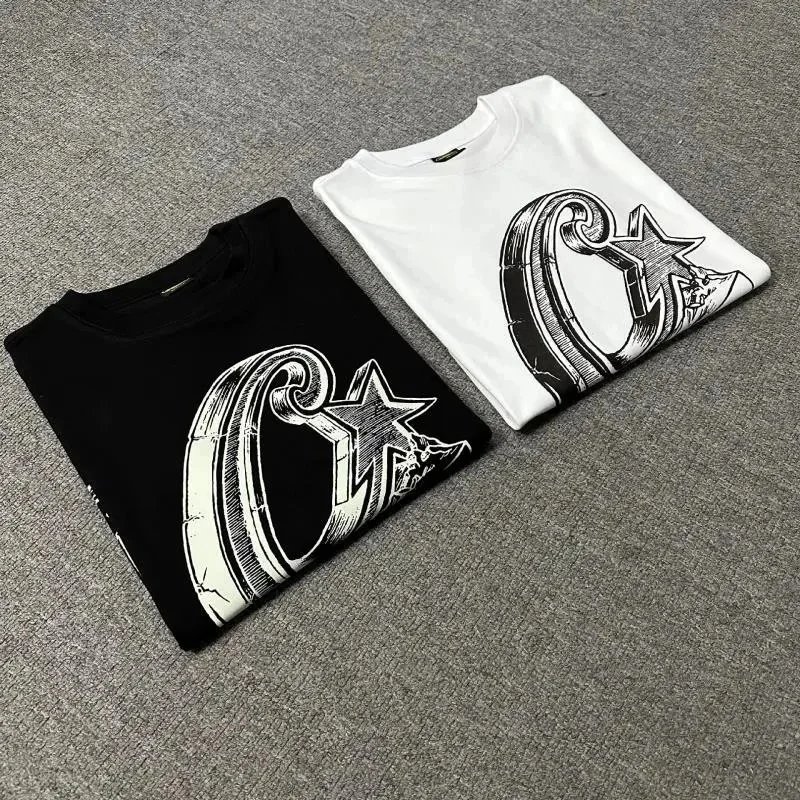Corteiz Graphic Print Black White Streetwear T-Shirt