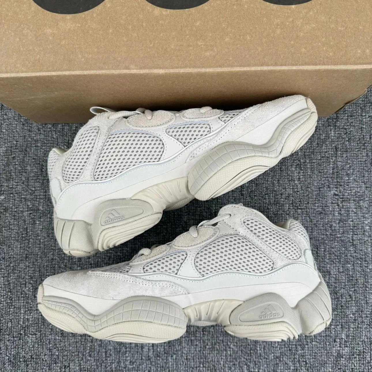 Adidas Yeezy 500 White Mesh Casual Sneakers