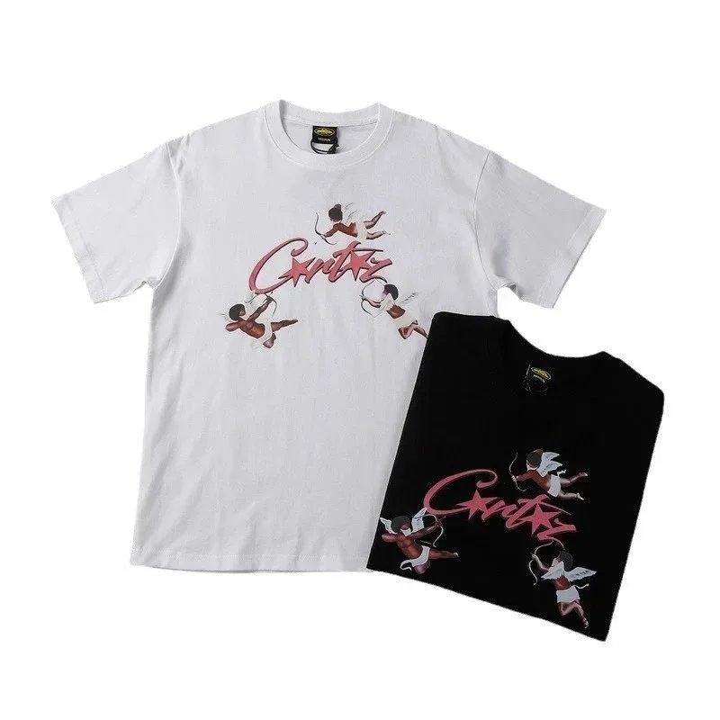 Curtis Graphic Print White Black Streetwear T-Shirt