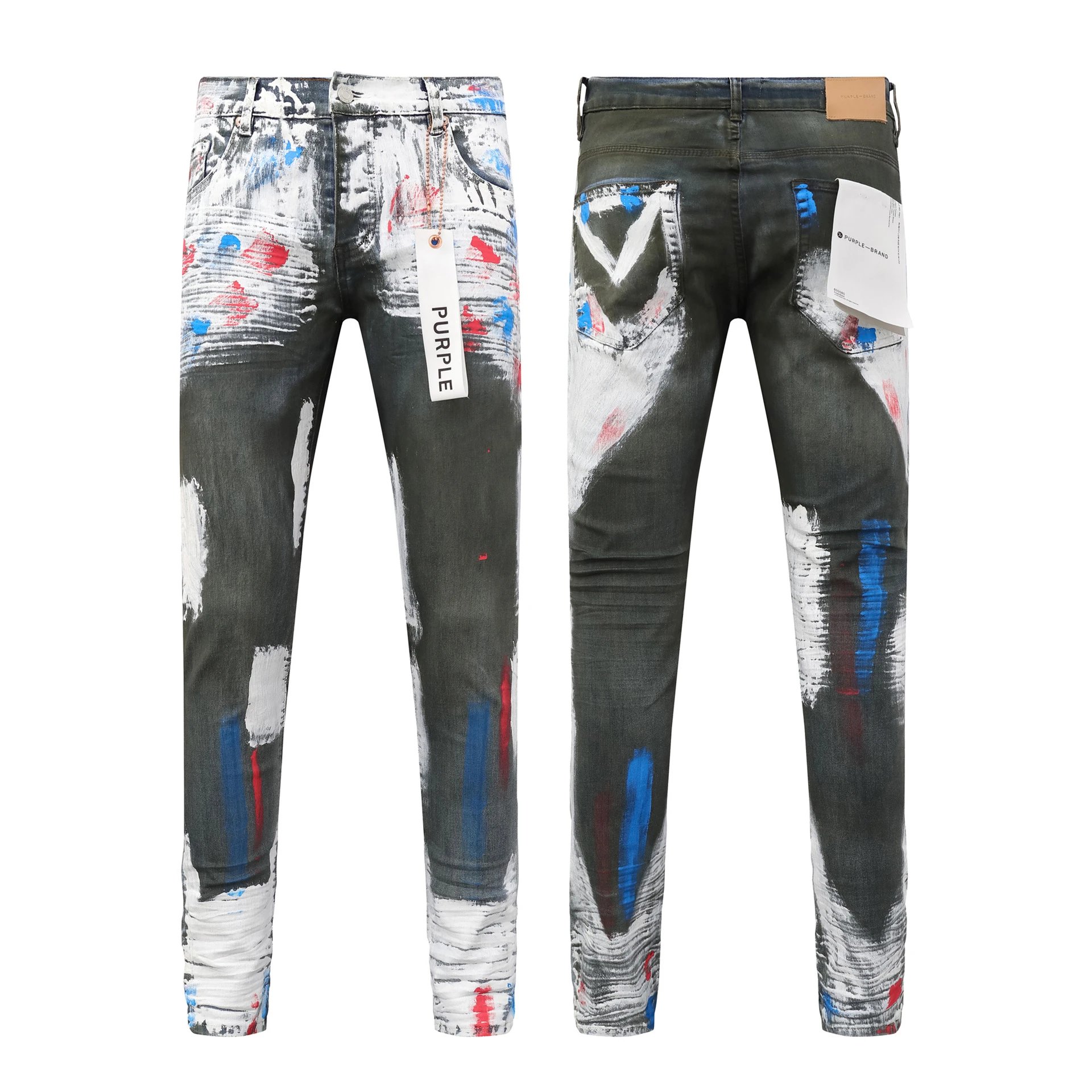 Denim Jeans Assorted Washes Distressed Slim Fit