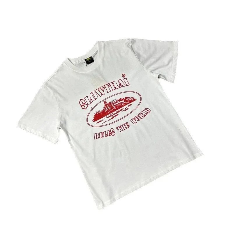 Slowthai White Graphic Print Casual T-Shirt