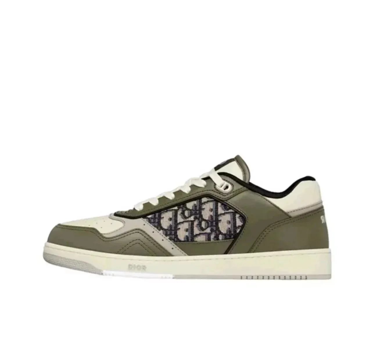 Dior Sneakers B27 Low-Top Oblique — Dark green
