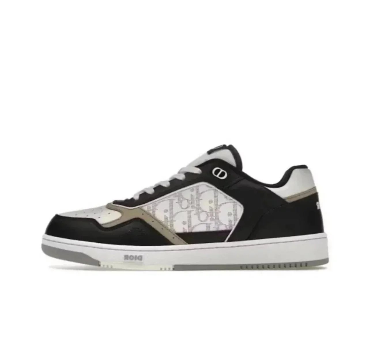 Dior Sneakers B27 Low-Top Oblique — Black and white color block