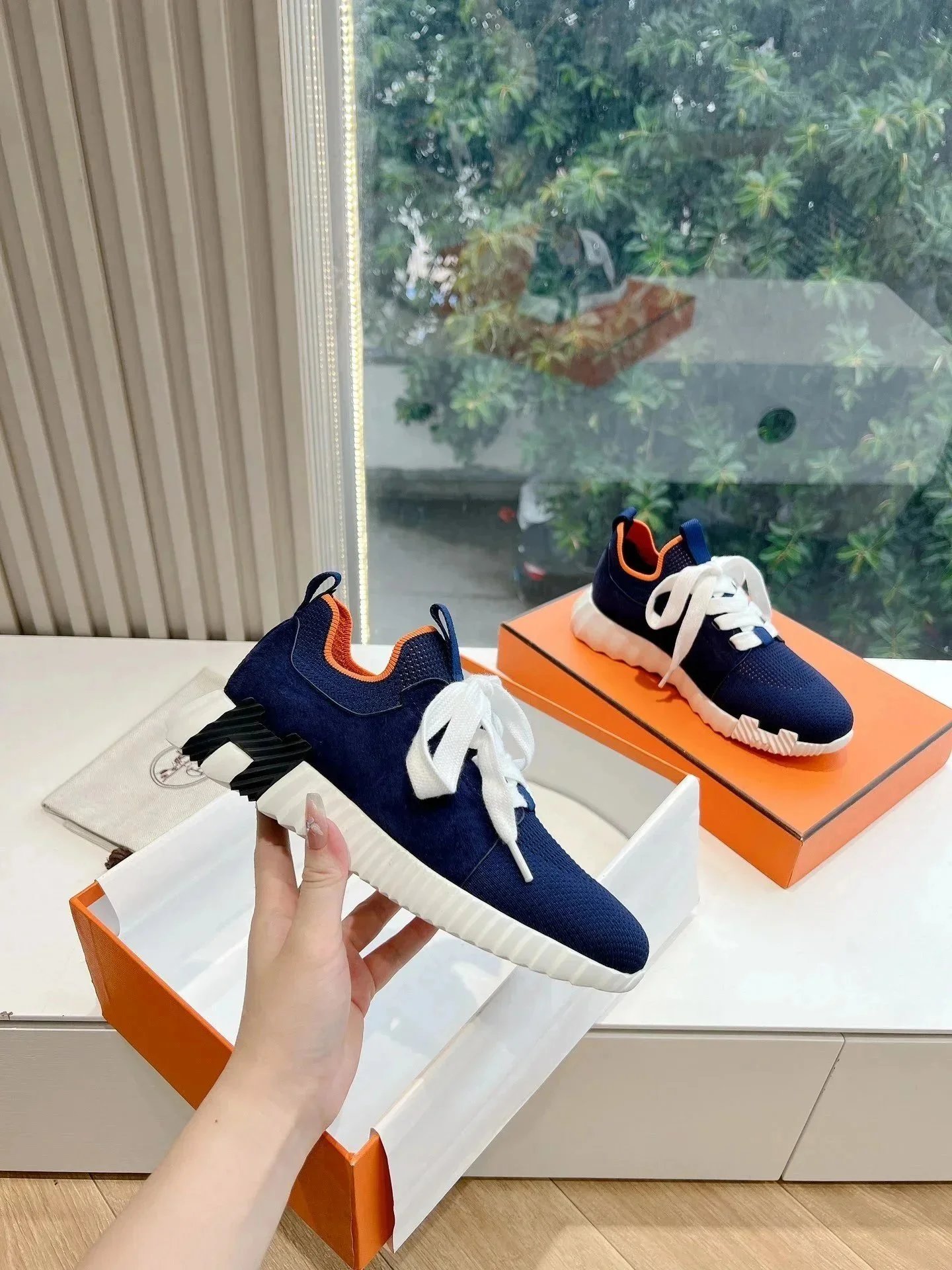 Hermès Sneakers Bouncing knit high-top — Figure 25