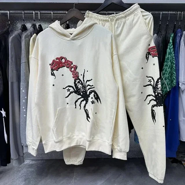 Sp5der Tracksuits Scorpion Graphic Hoodie and Joggers Set product detail image 1