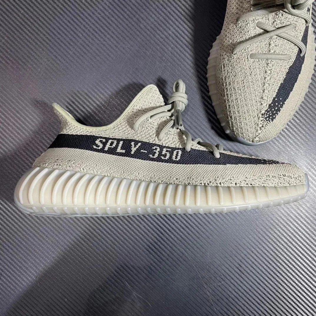 Adidas Yeezy Boost 350 Black Orange White Knit Sneakers