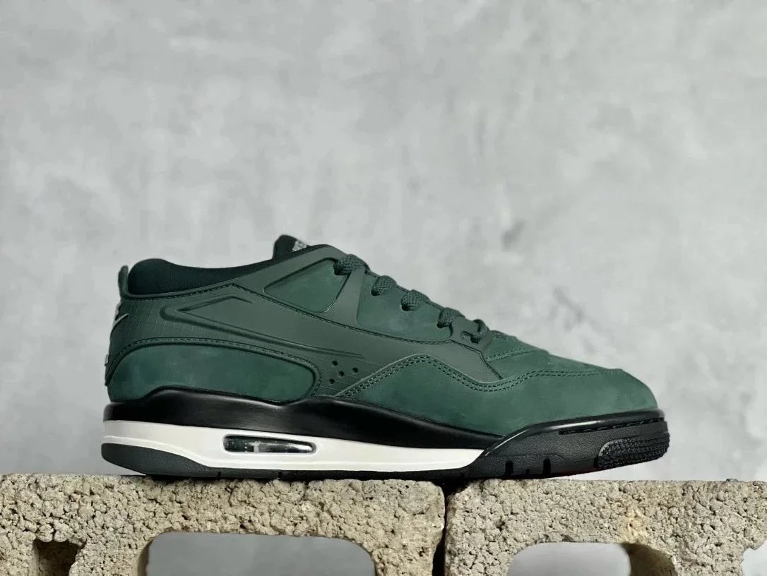 Nike Air Flight 89 Green Suede Retro Basketball Shoes