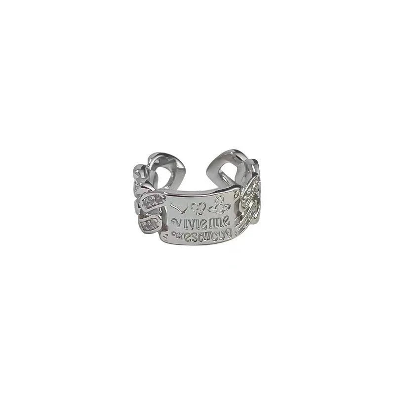 Silver Butterfly Crystal Adjustable Stackable Ring Set