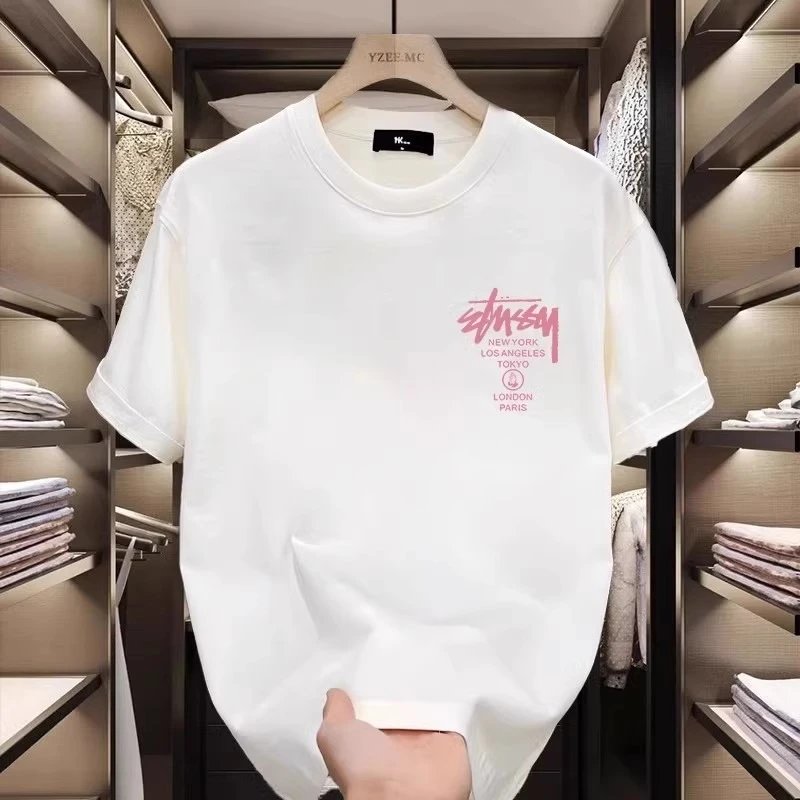 Stussy White Graphic Print Oversized T-Shirt