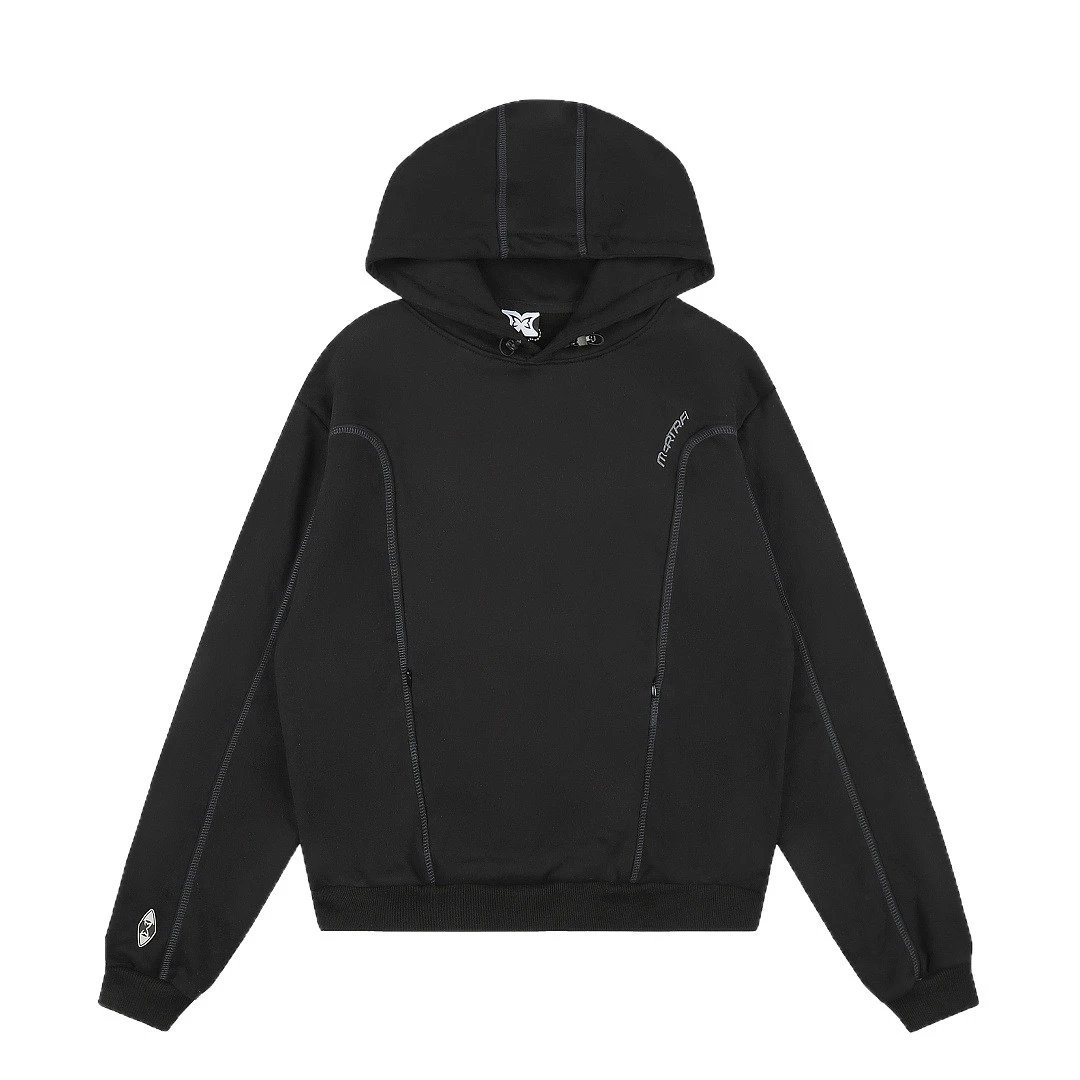 Camouflage Print Blue White Black Zip-Up Hoodie