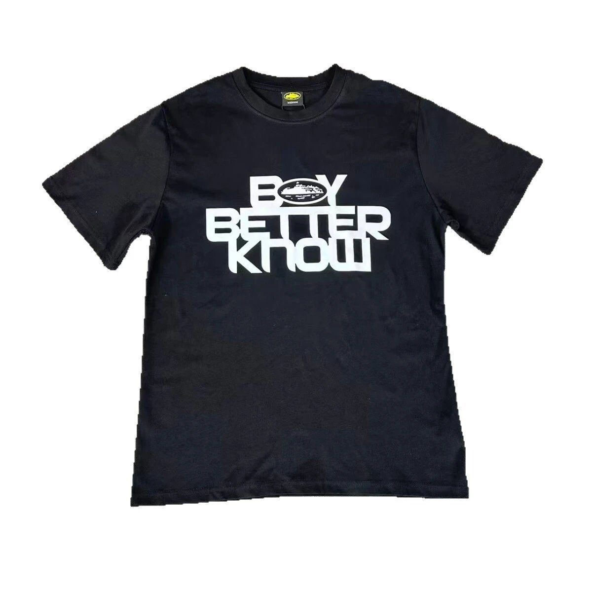Boy Better Know White Black Graphic Print T-Shirt