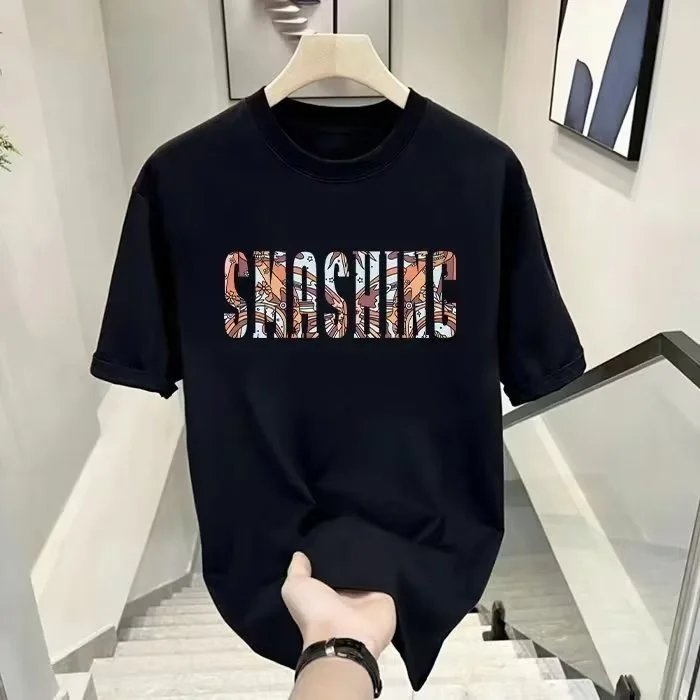 White Graphic Print Oversized T-Shirt