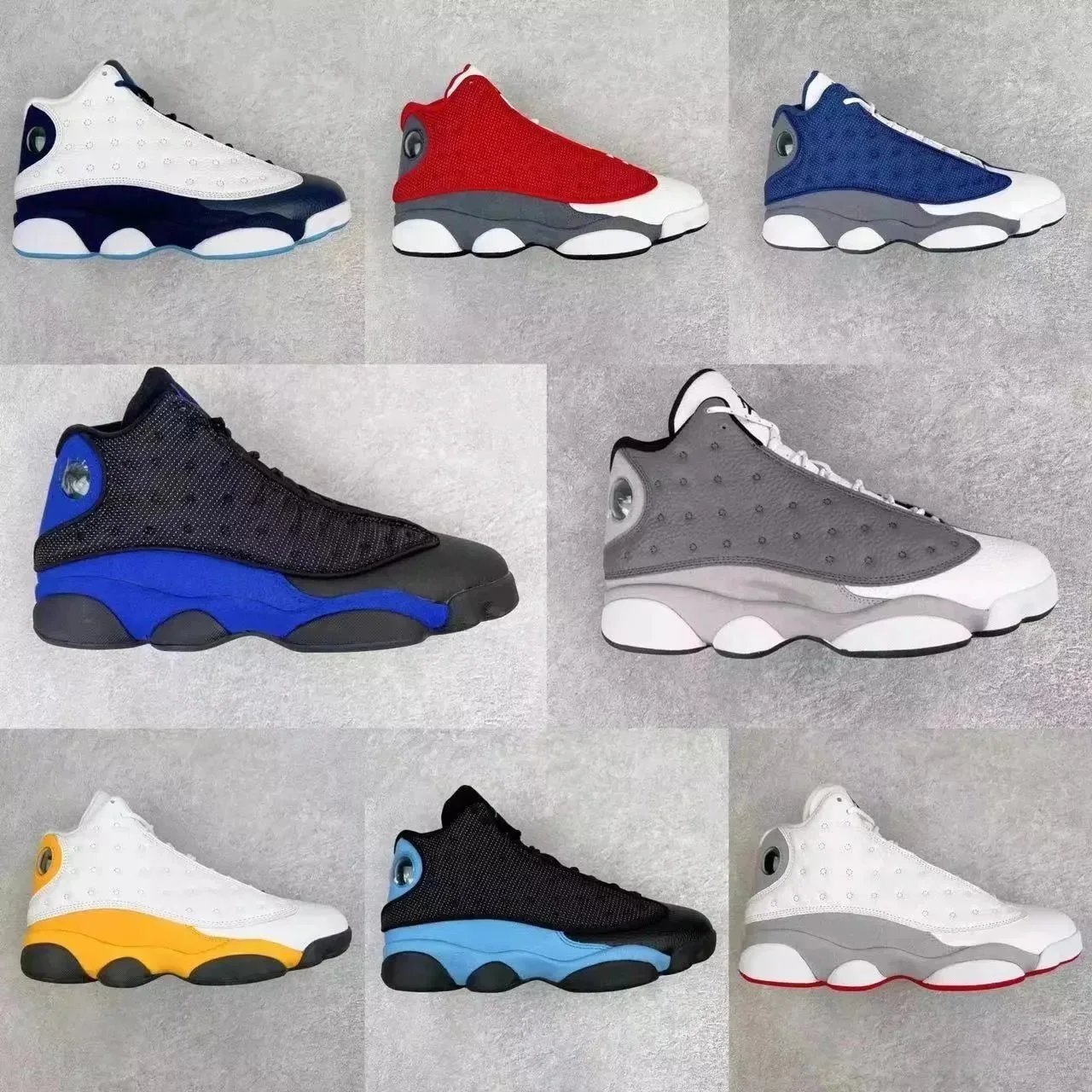 Air Jordan 13 White Navy Casual Sneakers