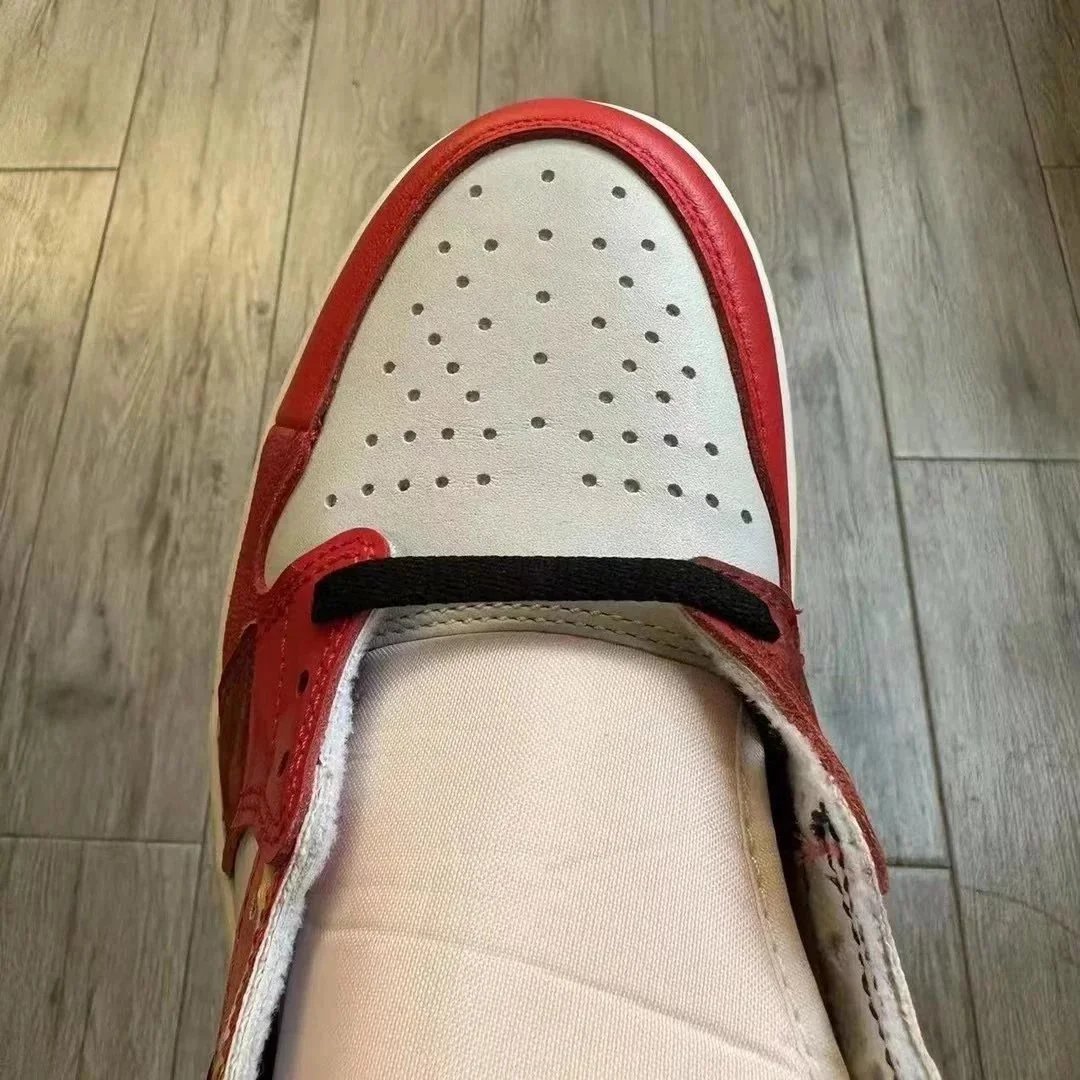 Nike Air Jordan 1 Red White Black Patchwork High Top Sneakers