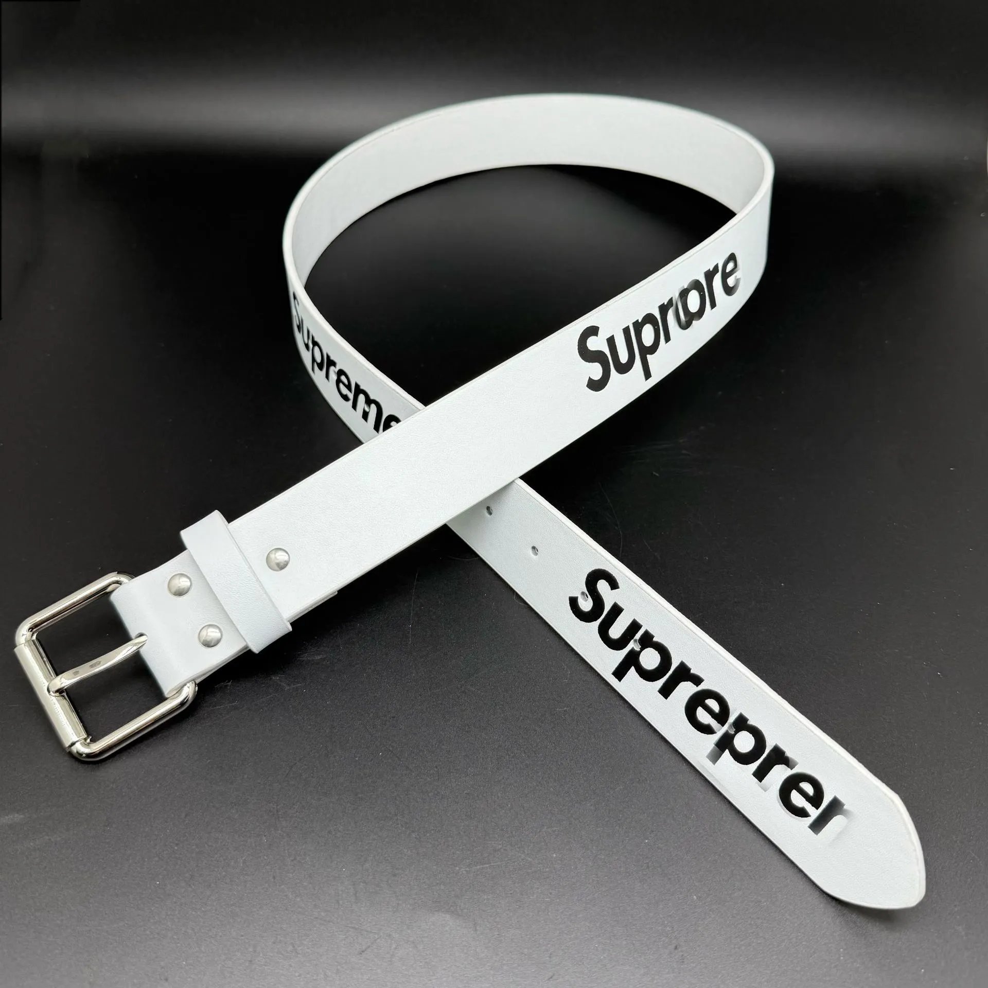Supreme Camo Print Green Brown Military Style Belt