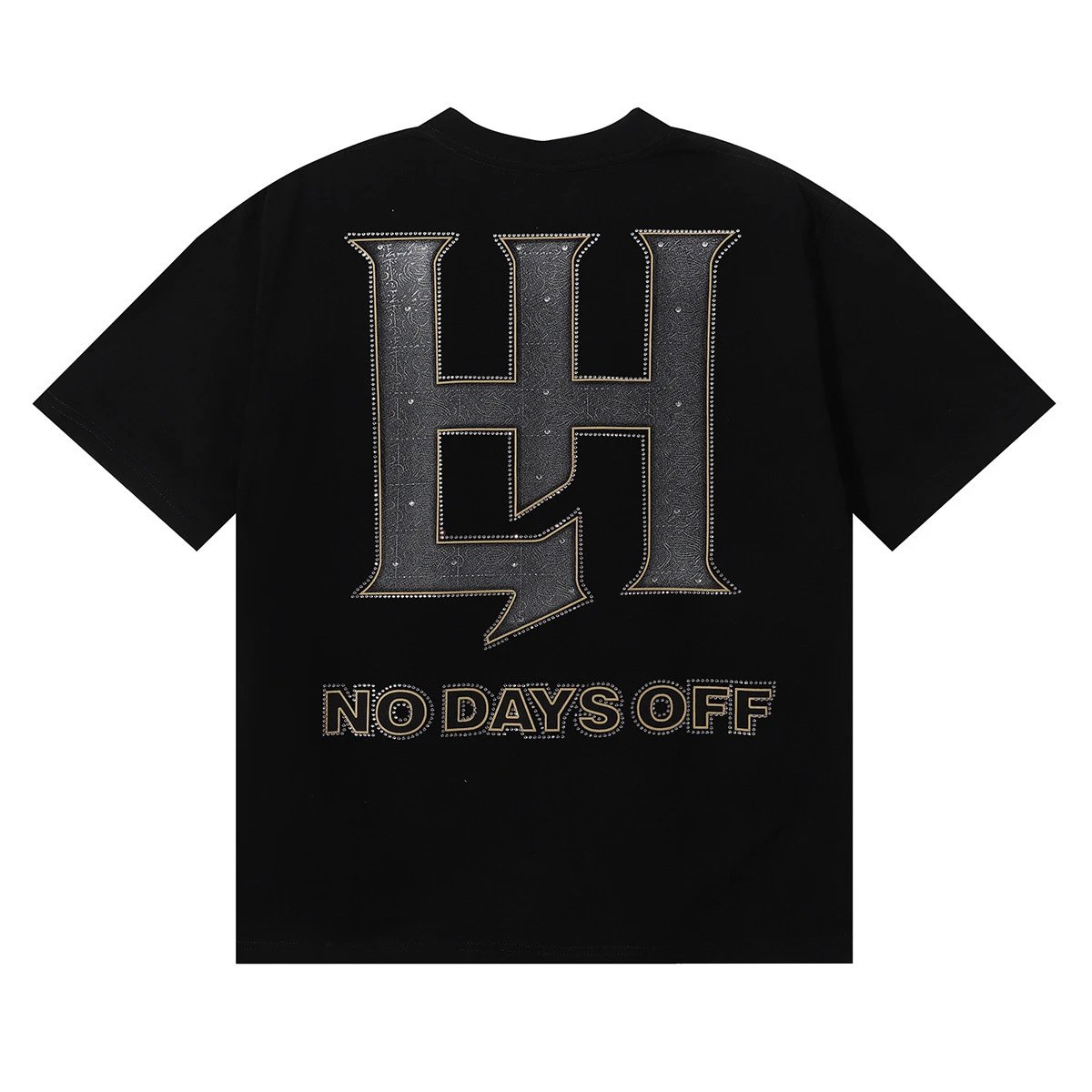 Hypebeast Logo Black Embellished Graphic T-Shirt