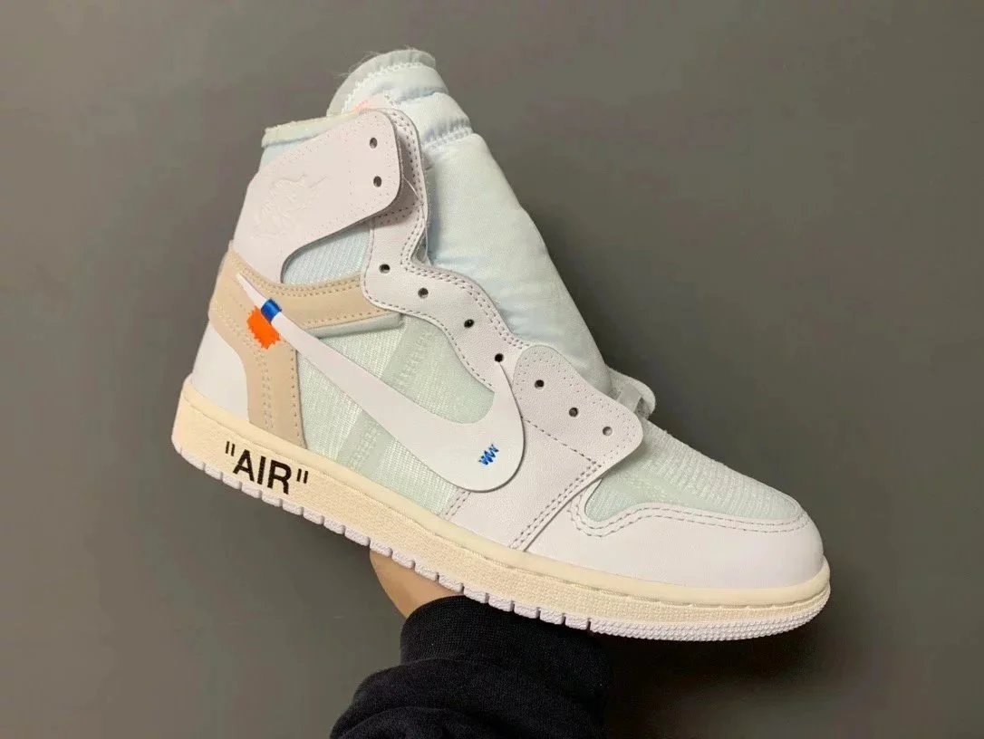 Nike Air Jordan 1 University Blue Black White High Top Sneakers