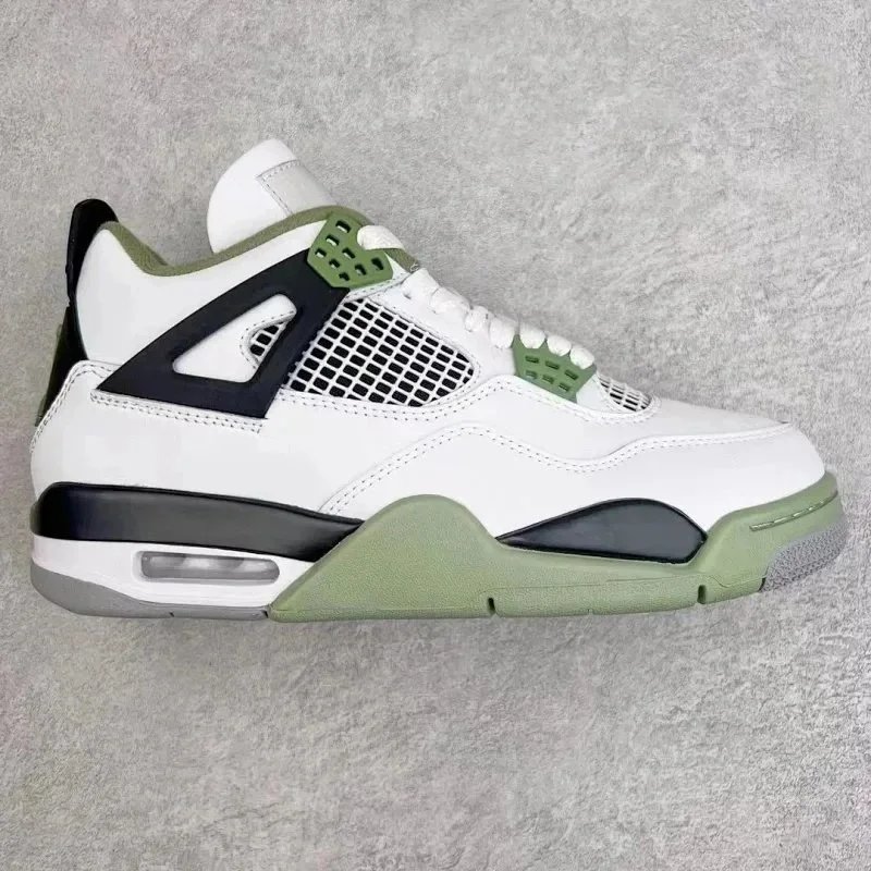 Nike Air Jordan 4 University Blue Speckled Suede Sneakers