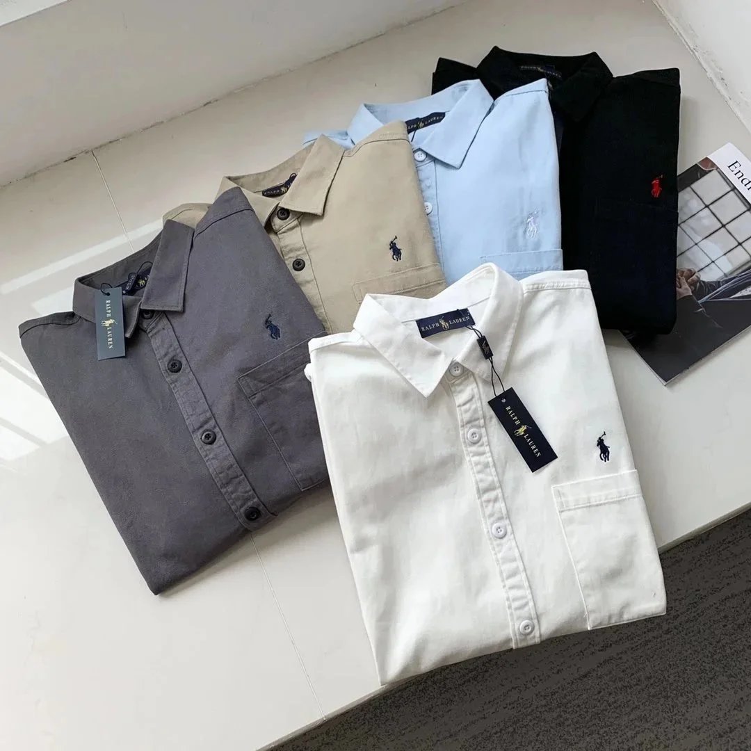 Polo Ralph Lauren Oxford Shirt Light Blue Purple White Gray Yellow Pink Classic