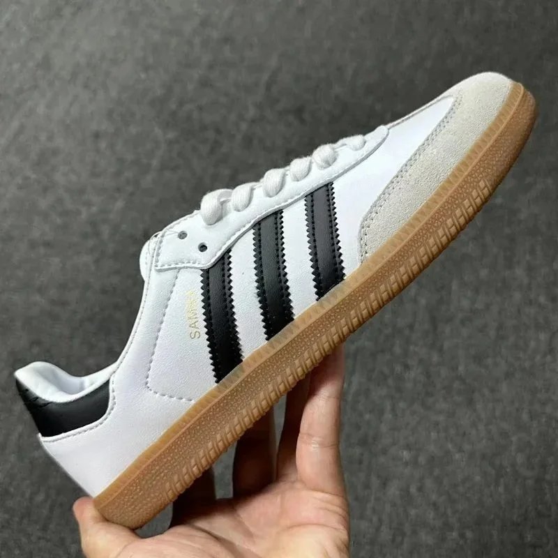 Adidas Samba Classic White Black Green Brown Casual Sneakers